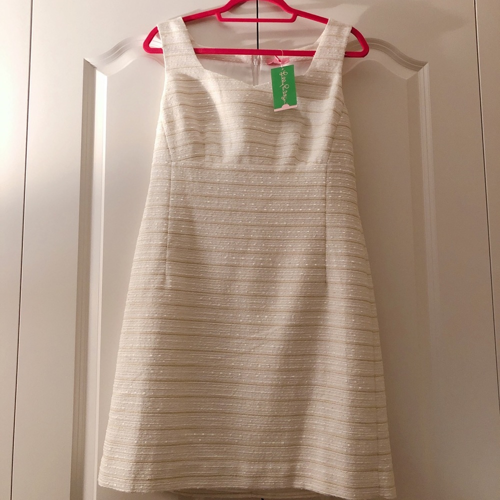 Lilly Pulitzer sparkle tweed shift dress